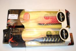 2X BOXED DENMAN HAIR BRUSHES Condition ReportAppraisal Available on Request- All Items are