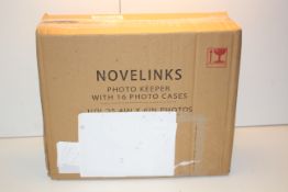 BOXED NOVELINKS STORAGE PHOTO KEEPER WITH 16 PHOTO CASESCondition ReportAppraisal Available on