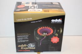 BOXED ADDI EXPRESS PROFESSIONAL KNITTING MACHINE 990-2 RRP £131.00Condition ReportAppraisal