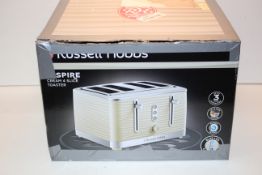 BOXED RUSSELL HOBBS INSPIRE 4 SLICE TOASTER CREAM RRP £34.99Condition ReportAppraisal Available on