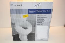 BOXED HOMECRAFT SAVANNAH RAISED TOILET SEAT 150MM (6")Condition ReportAppraisal Available on