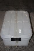 2X UNBOXED PLASTIC LOW STORAGE BOXES WITH LIDS (IMAGE DEPICTS STOCK)Condition ReportAppraisal