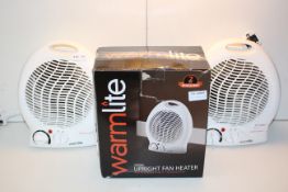 3X BOXED/UNBOXED WARMLITE 2000W UPRIGHT FAN HEATERS COMBINED RRP £75.00Condition ReportAppraisal