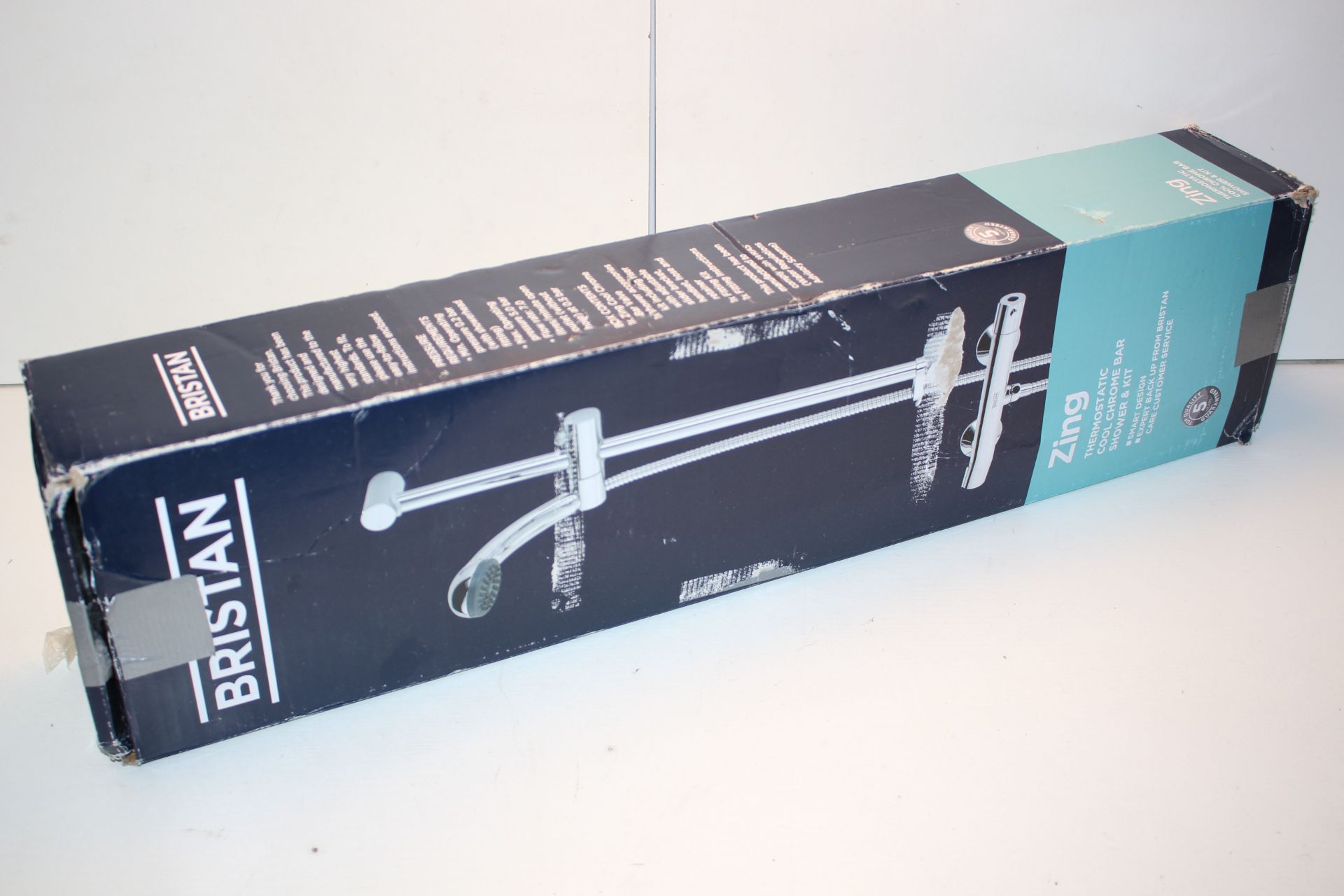 BOXED BRISTAN ZING THERMOSTATIC COOL CHROME BAR SHOWER & KIT RRP £84.95Condition ReportAppraisal