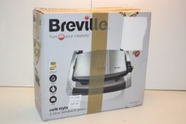 BOXED BREVILLE CAFÉ STYLE 3 SLICE SANDWICH PRESS RRP £39.99Condition ReportAppraisal Available on