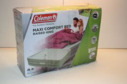 BOXED COLEMAN MAXI COMFORT BED RAISED KING AIR BED Condition ReportAppraisal Available on Request-