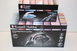 2X BOXED ASSORTED RUSSELL HOBBS STEAM IRONS (IMAGE DEPICTS STOCK)Condition ReportAppraisal Available