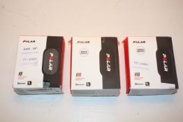 3X BOXED ASSORTED POLAR HEART MONITORS TO INCLUDE H10 & H9 COMBINED RRP £180.00Condition