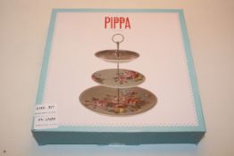 BOXED PIPPA DECORATIVE CERAMIC 3 TIER CAKE STAND Condition ReportAppraisal Available on Request- All