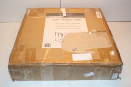 BOXED AZTEC NESTED TABLES WHITE Condition ReportAppraisal Available on Request- All Items are