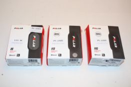 3X BOXED ASSORTED POLAR HEART MONITORS TO INCLUDE H10 & H9 COMBINED RRP £180.00Condition