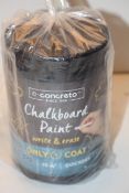 BOXED E-CONCRETO CHALKBOARD PAINT WRITE & ERASECondition ReportAppraisal Available on Request- All