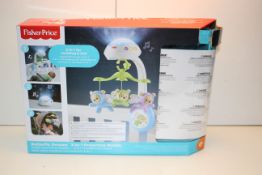 BOXED FISHER PRICE BUTTERFLY DREAMS 3-IN-1 PROJECTION MOBILE RRP £19.99Condition ReportAppraisal