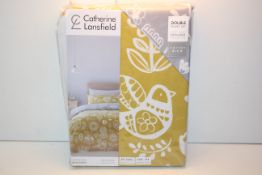 BAGGED CATHERINE LANSFIELD DOUBLE DUVET COVER FINE PRINT DESIGNER COLLECTION RRP £54.99Condition