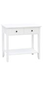 BOXED VIDA DESIGNS WINDSOR 2 DRAWER CONSOLE TABLE RRP £53.95Condition ReportAppraisal Available on