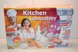 BOXED CLEMENTONI SCIENCE & PLAY KITCHEN LABORATORY RRP £39.99Condition ReportAppraisal Available