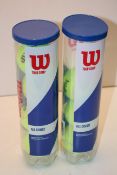 2X 4PACK WILSON TOUR COMP ALL COURT TENNIS BALLS (IMAGE DEPICTS STOCK)Condition ReportAppraisal