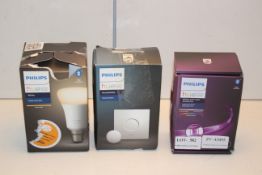 3X BOXED ASSORTED PHILIPS HUE PERSONAL WIRELESS LIGHTINGCondition ReportAppraisal Available on