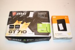 2X BOXED ASSORTED ITEMS TO INCLUDE MSI GEFORCE GT710 & WD MY PASSPORT 4TBCondition ReportAppraisal