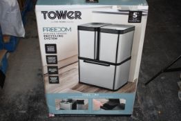 BOXED TOWER FREEDOM STACKED SENSOR RECYCLING SYSTEM RRP £139.99Condition ReportAppraisal Available