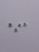 4 Round Brilliant Cut 0.03 carat Diamonds (0.12 carat total)