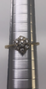 18 carat Yellow Gold 0.30 carat Diamond Cluster Ring