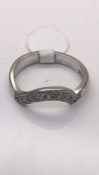 18 carat White Gold Diamond twist Ring