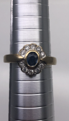 Diamond and sapphire Ring