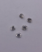 5 Round Brilliant Cut Diamonds 0.04 carat each (0.2 carat total)