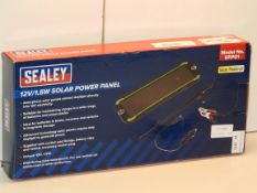 BOXED SEALEY 12V/1.5W SOLAR POWERED PANEL MODEL NO. SPP01 RRP £36.99Condition ReportAppraisal