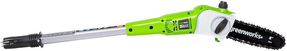 BOXED GREENWORKS 40 VOLT LITHIUM MAX POLE SAW RRP £249.99Condition ReportAppraisal Available on