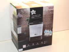 BOXED TOMMEE TIPPEE SUPER STEAM N DRY ADVANCED ELECTRIC STERILISER AND DRYER RRP £59.99Condition