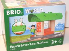 BOXED BRIO WORLD RECORD & PLAY TRAIN PLATFORM 33840Condition ReportAppraisal Available on Request-