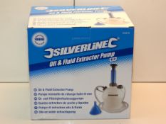 BOXED SILVERLINE OIL & FLUID EXTRACTOR PUMP 4LTRCondition ReportAppraisal Available on Request-