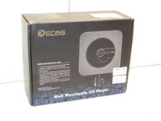BOXED KECAGE ELECTRONIC WALL MOUNTABLE CD PLAYER Condition ReportAppraisal Available on Request- All