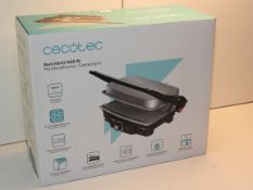 BOXED CECOTEC ROCK 'NGRILL 1500W CONTACT GRILL Condition ReportAppraisal Available on Request- All