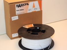 BOXED BASICFIL FILAMENT PLA WHITE 3D PRINTER FILAMENT Condition ReportAppraisal Available on