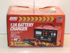 BOXED MAYPOLE 12A BATTERY CHARGER MODEL: MP716 RRP £47.99Condition ReportAppraisal Available on