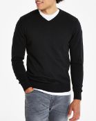 BRAND NEWCAPSULE Black V-Neck Cotton Jumper Long SIZE 3XL - RRP £20Condition ReportBRAND NEW