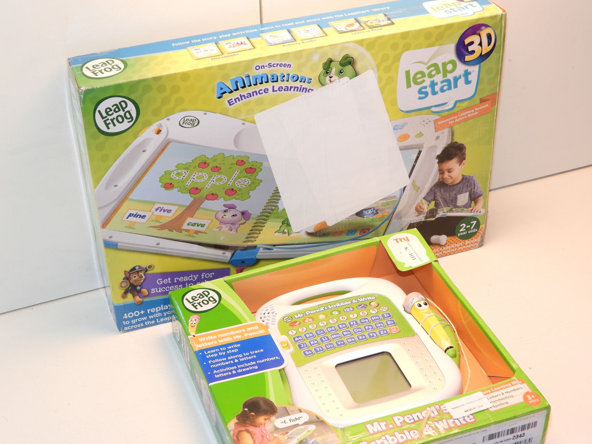 2X BOXED LEAP FROG LEAP START ITEMS (IMAGE DEPICTS STOCK)Condition ReportAppraisal Available on