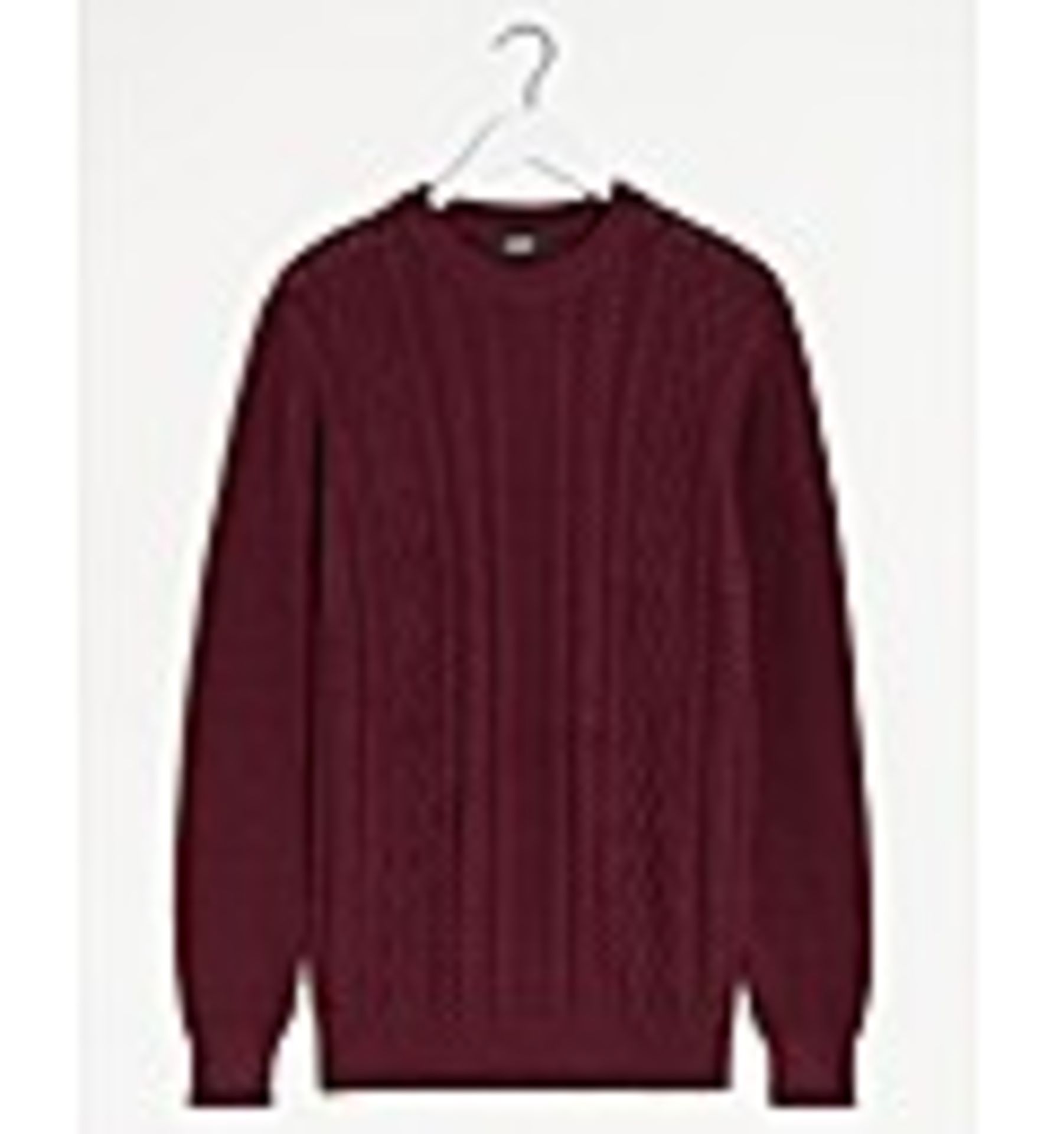 BRAND NEW WINE COLOURED CABLE KNIT JUMPER SIZE 2XLRRP £25Condition ReportBRAND NEW