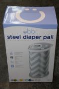 BOXED UBBI STEEL DIAPER PAIL Condition ReportAppraisal Available on Request- All Items are