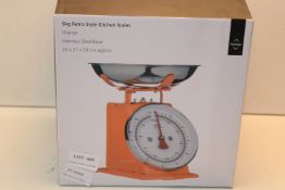 BOXED 5KG RETRO STYLE KITCHEN SCALES Condition ReportAppraisal Available on Request- All Items are
