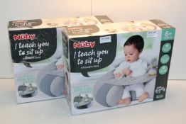 2X BOXED NUBY - I TEACH YOU TO SIT UP INFLATEABLE SEATS COMBINED RRP £49.98Condition ReportAppraisal