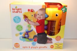 BOXED BRIGHT STARTS SPIN & GIGGLE GIRAFFE TOY Condition ReportAppraisal Available on Request- All