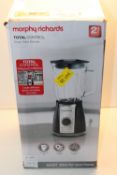 BOXED MORPHY RICHARDS TOTAL CONTROL GLASS TABLE BLENDER RRP £36.00Condition ReportAppraisal