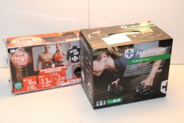 2X BOXED ITEMS TO INCLUDE HARBINGER PUSH UP PRO & GYM FORM TOTAL ABS Condition ReportAppraisal