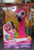 BOXED ZURU PETS ALIVE FRANKIE THE FUNKY FLAMINGO!Condition ReportAppraisal Available on Request- All