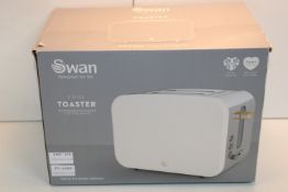 BOXED SWAN 2 SLICE TOASTER COTTON WHITE Condition ReportAppraisal Available on Request- All Items