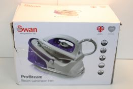 BOXED SWAN PRO STEAM STEAM GENERATOR IRON RRP £55.00Condition ReportAppraisal Available on